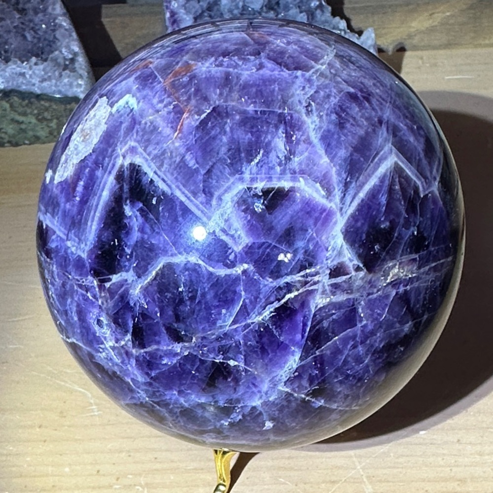 Purple Amethyst Crystal Sphere